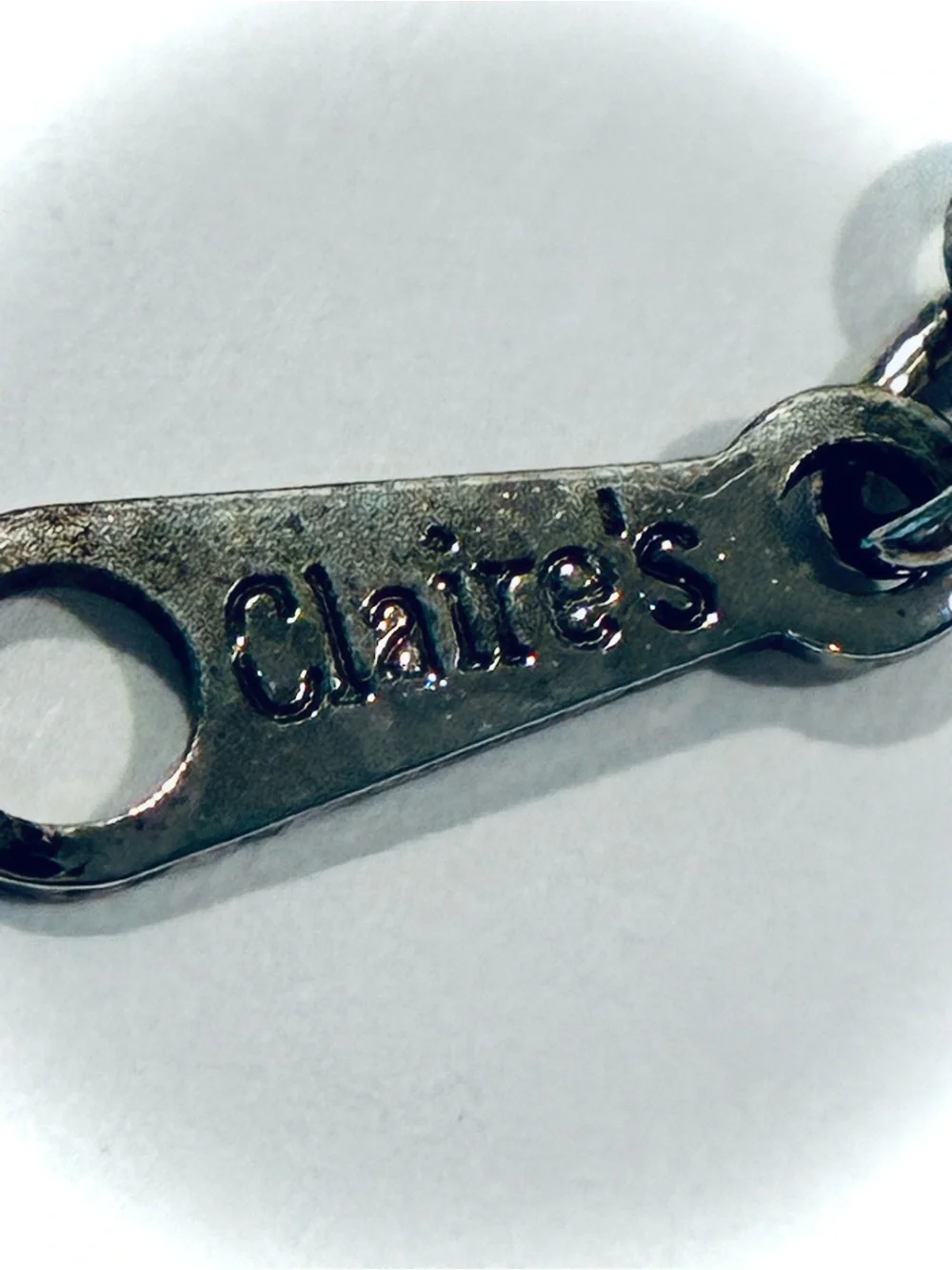 2 Vintage Claires Little Girls Silver Tone Charm Bracelets, 6 inches
